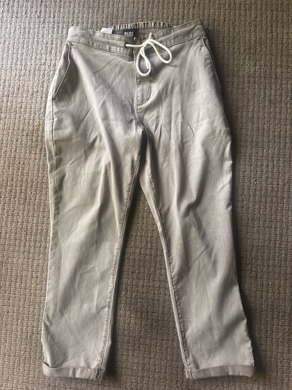PAIGE drawstring men’s pants in Khaki